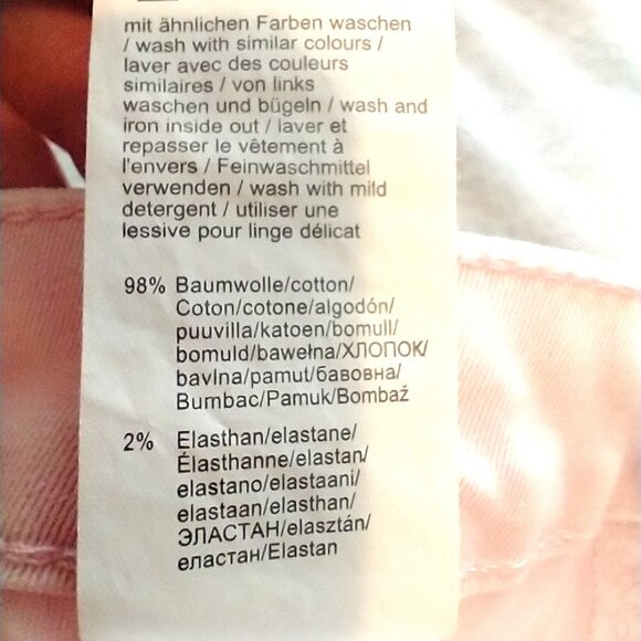 Vivance - Washed Pink Stretch Ankle Skinny Jean - 7 - Picture 6 of 6